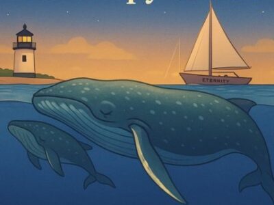 The Sleepy Whale ~A Calming Ocean Adventure for Bedtime Off the Shores of Nantucket~ Book Personalized